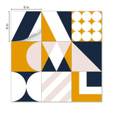 Tile Stickers Geometric Tile Stickers - Mosaicowall Mosaicowall Geometric Tile Stickers
